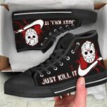 Jason Voorhees "Just Kill It" Custom Sneakers – Friday the 13th Horror Parody - Image 3