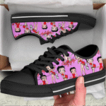 Retro Cartoon Icon | Betty Boop Custom Shoes & Low Top Sneakers - Image 2