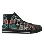 Neo-Traditional Tattoo Skull Edition | Skull Rose Custom Shoes & High Tops - Image 2