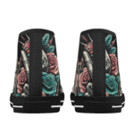 Neo-Traditional Tattoo Skull Edition | Skull Rose Custom Shoes & High Tops - Image 4