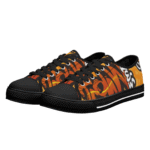 Orange Street Art Edition | Graffiti Custom Shoes & Low Top Sneakers - Image 3