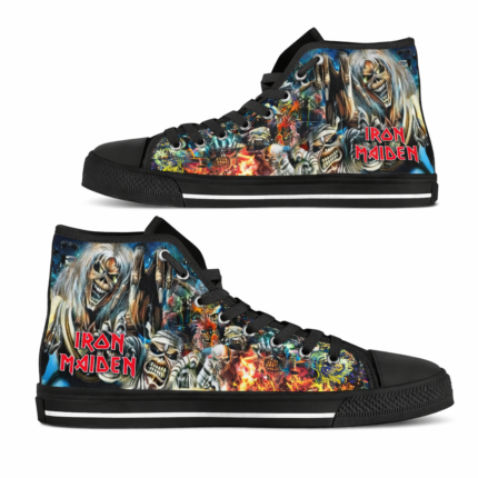 Legacy of the Beast Iron Maiden Shoes | Custom Heavy Metal High Tops