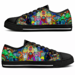 Psychedelic Rock Band Edition | Custom Psychedelic Art Shoes & Low Top Sneakers