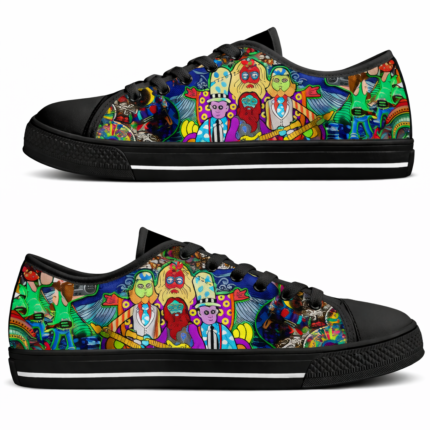 Psychedelic Rock Band Edition | Custom Psychedelic Art Shoes & Low Top Sneakers