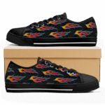 Retro Hot Rod Fire Edition | Flame Custom Shoes & Low Top Sneakers - Image 2