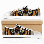 Fierce Tiger Eyes Edition | Tiger Custom Shoes & Low Top Sneakers - Image 2