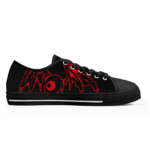 Red Melting Eyeball Edition | Gothic Horror Custom Shoes & Low Top Sneakers - Image 4