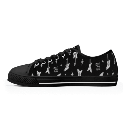 Electric Guitar & Lightning Edition | Rock and Roll Shoes & Custom Low Tops