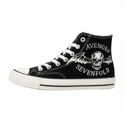 Deathbat Rock Band Edition | Avenged Sevenfold Shoes & Custom Canvas High Tops