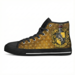 Vintage Hufflepuff House Pride | Custom Hufflepuff Shoes & Canvas High Tops