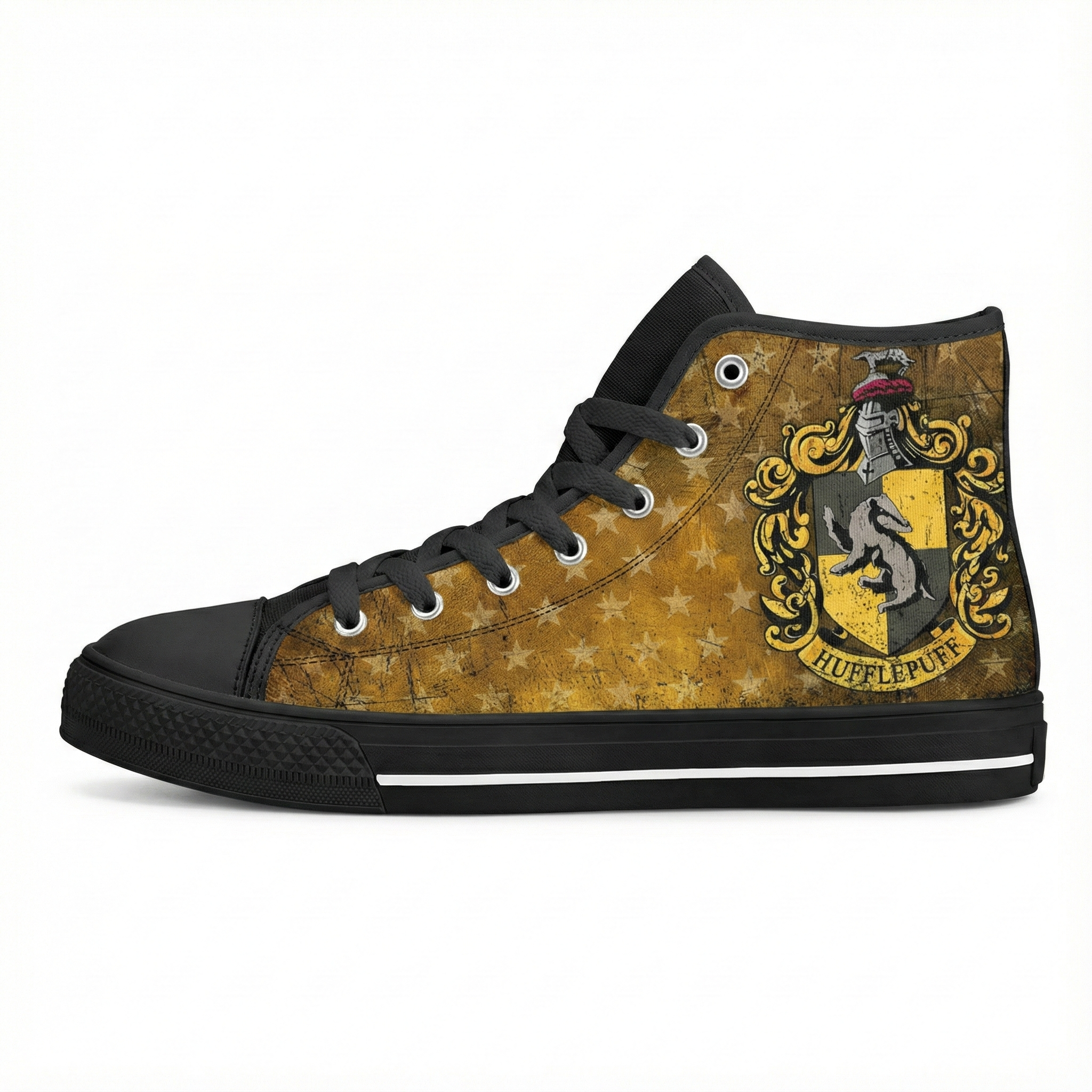 Gemini_Generated_Image_l41ctsl41ctsl41c Vintage Hufflepuff House Pride | Custom Hufflepuff Shoes & Canvas High Tops - Image 1