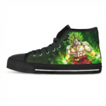 Legendary Super Saiyan Broly Custom Sneakers - Dragon Ball Super Anime High Tops