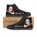 Jason Voorhees "Just Kill It" Custom Sneakers – Friday the 13th Horror Parody - Image 2