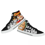Personalized One Piece Anime Sneakers - Luffy & Zoro Manga Style High Tops - Image 2