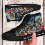 Legacy of the Beast Iron Maiden Shoes | Custom Heavy Metal High Tops - Image 3